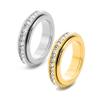 GOKKAS Sparkling Spinning Ring, Gold Anxiety Ring for Women, Relieves Anxiety, Symbolizes Vows & Luck, Waterproof & Fade-Resistant (2B,5) view 1