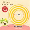 2PCS Floats for Adults Rings Lollipop Striped Pool Float Large Swim Ring for Adults,35 Inch Classic Striped Teens Adult Inner Tubes Summer Beach Bachelorette Party (Pink&Yellow,2) view 2