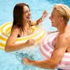 2PCS Floats for Adults Rings Lollipop Striped Pool Float Large Swim Ring for Adults,35 Inch Classic Striped Teens Adult Inner Tubes Summer Beach Bachelorette Party (Pink&Yellow,2) view 3