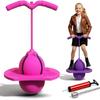 FIALAME Balance Jumping Ball, Pogo Jumper with Handle and Ball Pump, Jumper Balls for Kids & Adults, Pogo Stick with Non-Slip Footpads, Safe and Fun (Pink) view 1