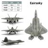 Eairsoky 1:100 Scale F-22 Raptor Metal Fighter Jet Model Military Die-cast Aircraft Models for Collection or Gift Interchangeable view 2