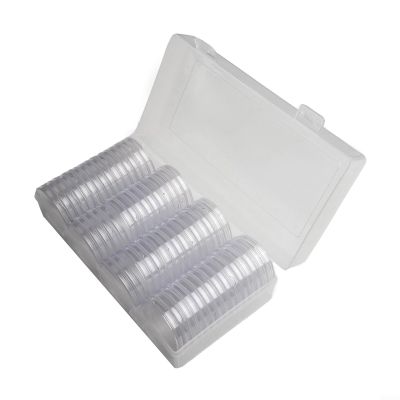 60 Pieces Coin Case Holder, 41 Mm Coin Holder, Professional Storage Case Box For Coin Collection, 7.68 * 3.94 * 1.97 Inch