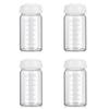 4 Pack, 6oz/180ml Glass Breast Milk Collection and Storage Bottles, Compatible with Spectra S1 S2 9 Plus, Motif Luna, and Most Wide-Mouth Flanges, Work with Spectra Bottles for Pumping view 1