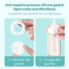4 Pack, 6oz/180ml Glass Breast Milk Collection and Storage Bottles, Compatible with Spectra S1 S2 9 Plus, Motif Luna, and Most Wide-Mouth Flanges, Work with Spectra Bottles for Pumping view 4