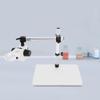 360 Rotating Stereo Microscope Boom Stand, Large Stereo Microscope Table Stand Single Arm 76mm Lab Focusing Holder for Microscopes view 2