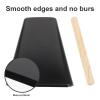 Alasum Percussion Instruments Cowbell, Campana Instrumento De Salsa Black Metal Cowbell With Wooden Handle For Music Education, Salsa Drumming Outdoor Celebration, Children Adult Musical Cow Bell view 4