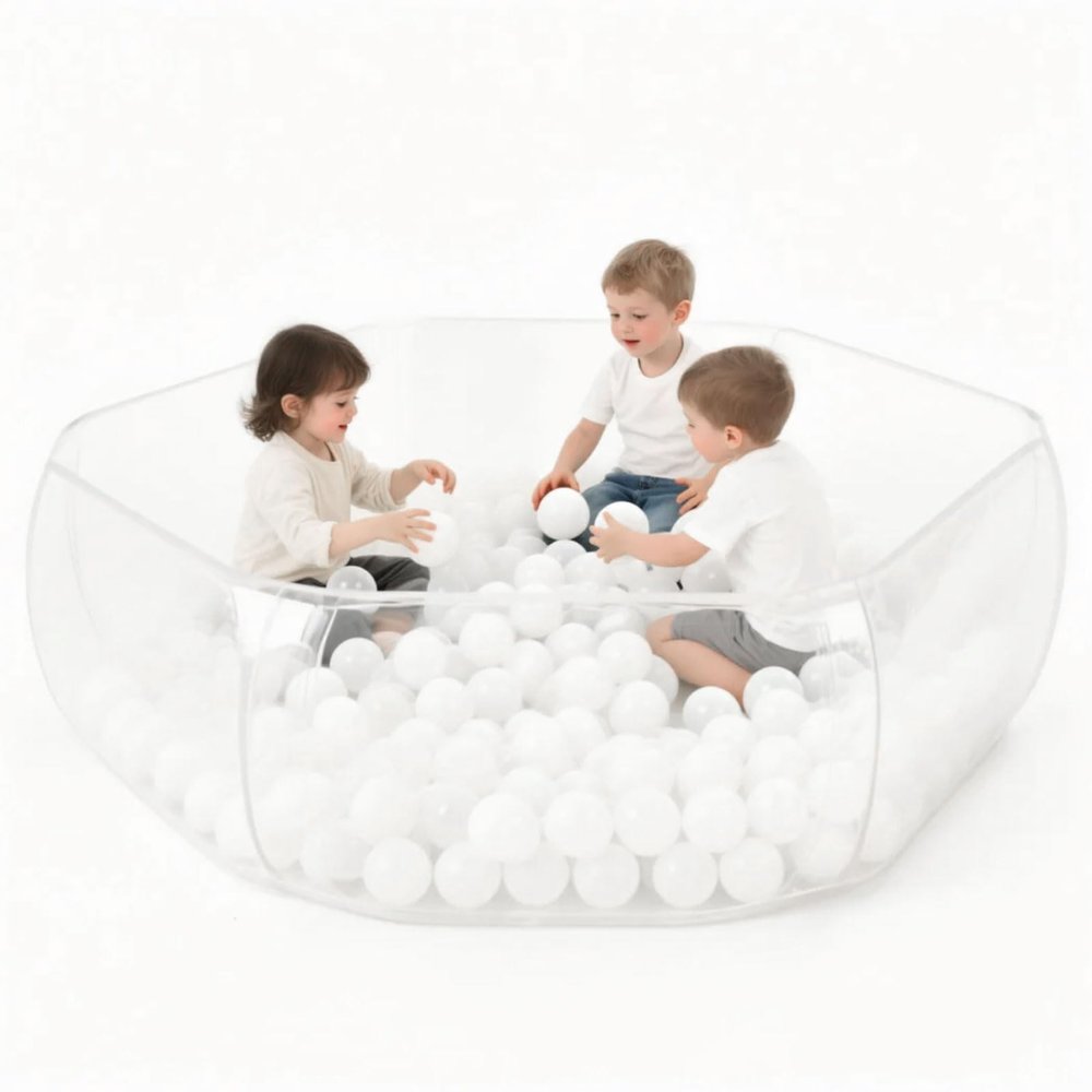 Heopeis Ball Pit Balls 50PCS Bigger 2.75in Balls with a Ball Pit