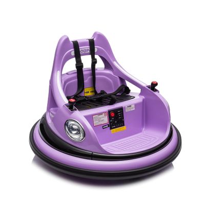 12V Ride on Bumper car for Kids,Electric car for Kids,1.5-5 Years Old,W/Remote Control, LED Lights, Bluetooth & 360 Degree Spin, Vehicle Body with Anti-Collision Padding Five-Point Safety Belt,2wd