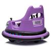 12V Ride on Bumper car for Kids,Electric car for Kids,1.5-5 Years Old,W/Remote Control, LED Lights, Bluetooth & 360 Degree Spin, Vehicle Body with Anti-Collision Padding Five-Point Safety Belt,2wd view 3