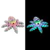 3 d Printed Animals 3-d Printed Toys Octopus with Simulated Eyes Articulated for Surprise Fantasy Gifts Aquarium Landscaping-Rainbow Glow-in-The-Dark view 1