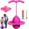 Balance Jumping Ball, 2026 New Balance Board With Handle, Crazy Jumper Jump Ball Safe Hopper Ball for Indoor & Outdoor Play, Bouncing Ball Safe And Fun Stick For Kids And Adults (Pink) view 1