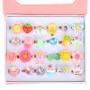 Qianyu 24 PCS Little Jewel Rings, Adjustable Pretend Play and Dress Up Rings Multicolored Unique Gift for Female Birthday Christmas Princess Game view 1