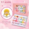 Qianyu 24 PCS Little Jewel Rings, Adjustable Pretend Play and Dress Up Rings Multicolored Unique Gift for Female Birthday Christmas Princess Game view 3