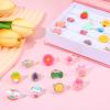 Qianyu 24 PCS Little Jewel Rings, Adjustable Pretend Play and Dress Up Rings Multicolored Unique Gift for Female Birthday Christmas Princess Game view 4