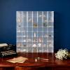 56-Compartment Rock Display Case Acrylic Clear Collection Box with Lid, Freestanding/Wall-Mounted Storage Display Case for Mineral Crystal Rocks Toys Gems, Suitable for Bedrooms Living Rooms Studies view 4