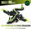 3D Printed Dragon Glow in The Dark - Dragon 3D Printed Cool Crystal 3D Printed Dragon with Wings, Surprise Animals Figurines Fidget Dinosaur Toys for Boys Kids Teen 5-7 4-6 8-12 view 2