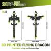 3D Printed Dragon Glow in The Dark - Dragon 3D Printed Cool Crystal 3D Printed Dragon with Wings, Surprise Animals Figurines Fidget Dinosaur Toys for Boys Kids Teen 5-7 4-6 8-12 view 3