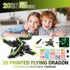 3D Printed Dragon Glow in The Dark - Dragon 3D Printed Cool Crystal 3D Printed Dragon with Wings, Surprise Animals Figurines Fidget Dinosaur Toys for Boys Kids Teen 5-7 4-6 8-12 view 4