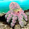 3 d Printed Animals 3-d Printed Toys Octopus with Simulated Eyes Articulated for Surprise Fantasy Gifts Aquarium Landscaping-Blue Black view 2