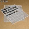 42-Pocket Coin Page, 10 Sheets Coin Holders For Collectors PVC Coin Collection Supplies 3 Hole Binder Page For Medallion Coin Stamp view 2