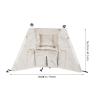 ifundom Baby Stroller Hanging Bag, Hanging Diaper Bottle Bag with Multiple Pockets, Large Capacity for Baby Essentials, Pram Gear for Travel Daily Outings Beige view 2