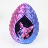 3-d Printed Animals 3D Mini Animals Sphynx Cat and Cat Bed Set Articulated for Surprise Fantasy Gifts-Laser Purple view 1