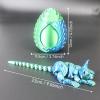 3-d Printed Animals 3D Mini Animals Sphynx Cat and Cat Bed Set Articulated for Surprise Fantasy Gifts-Laser Purple view 4