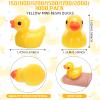 Barydat 300 Pcs Mini Resin Ducks Yellow Bulk Tiny Duck Decoration for Hide and Seek Prank Cruises Miniature Garden Accessory Figures for Dollhouse Landscape Aquarium Birthday Party Baby Shower Gift view 2