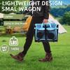 Collapsible Folding Wagon Cart with 360 LBS Capacity, All-Terrain Wheels for Camping Grocery Shopping Beach Garden Sports Portable Utility view 3