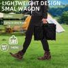 Collapsible Folding Wagon Cart with 220 LBS Capacity, All-Terrain Wheels for Camping Grocery Shopping Beach Garden Sports Portable Utility view 4