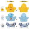 Kisangel 3pcs Tee Bear Clothes Mini Bear Sweater, 12-16 Inch Dolls Hoodie Plush Outfits for Stuffed Animal Clothes Party Photography Toy view 3