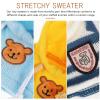 Kisangel 3pcs Tee Bear Clothes Mini Bear Sweater, 12-16 Inch Dolls Hoodie Plush Outfits for Stuffed Animal Clothes Party Photography Toy view 4