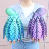 3D Printed Stuff 3D Printer Animals Octopus and Egg Set Articulated for Home Office Executive Desk Decoration Surprise Fantasy Gifts Aquarium Landscaping-Black Purple view 3