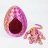 3D Toys Fidget Animals Sphynx Cat and Cat Bed Set Articulated for Home Office Executive Desk Decoration Surprise Fantasy Gifts-Purple Gold view 1