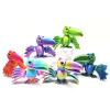 3D Animals 3D Printed Toy Parrot Mouth Movable Articulated 9.5cm/3.7in for Stress Relief Home Office Decompression Decor Executive Desk Toys-Blue Green view 2