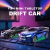 Actualia Mini RC Drift Car, 1:64 Scale Remote Control Car with LED Lights & Drift Tires, 2.4GHz Stunt Drifting RC Vehicle Toys Hobby Gift for Adults view 3