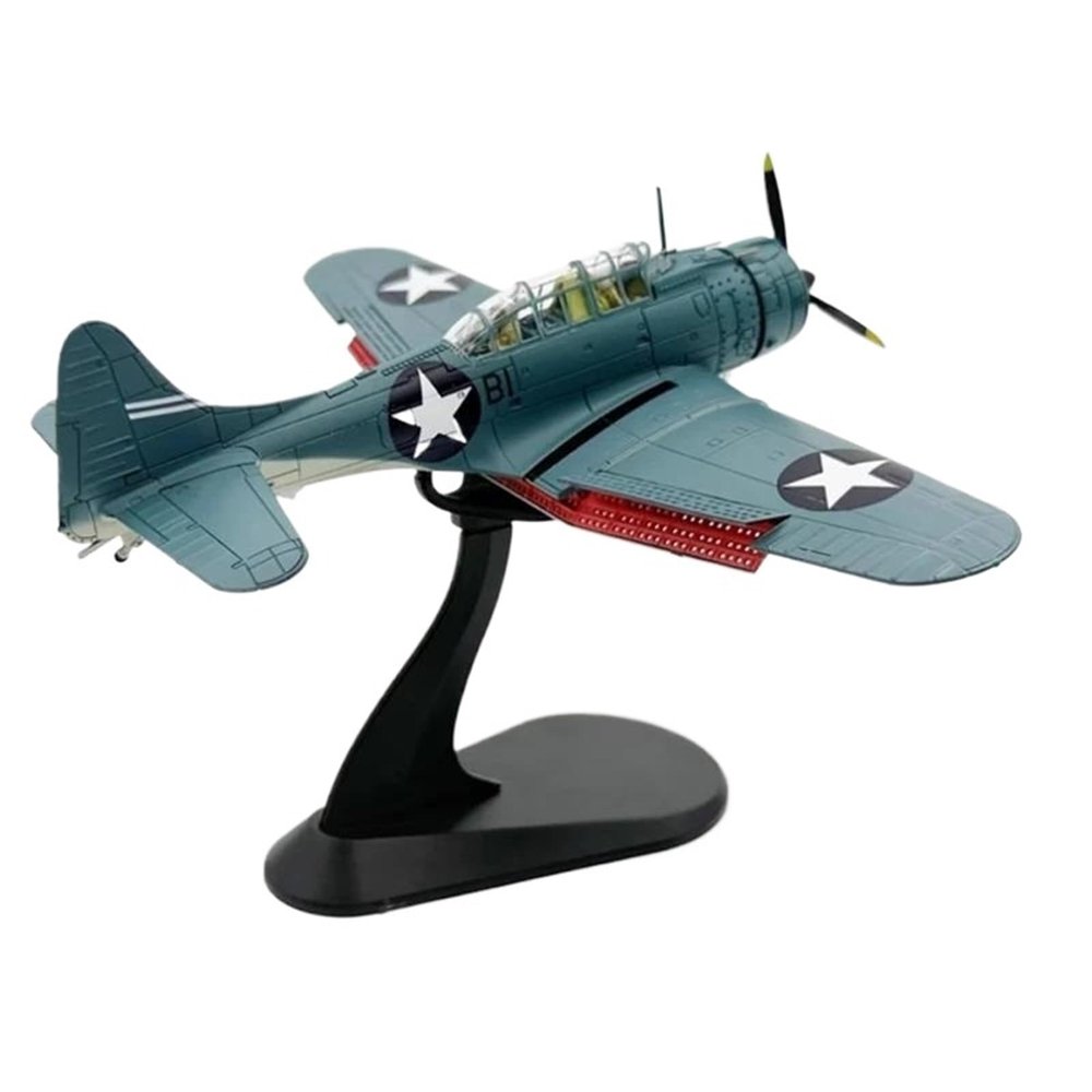 Flying Airplane Model Diecast Metal Alloy 1:72 Scale SBD SBD-3 B5N 97 Midway Dauntless Bomber Fighter Aircraft Replica Model Toy Aviation Airbus(SBD3)