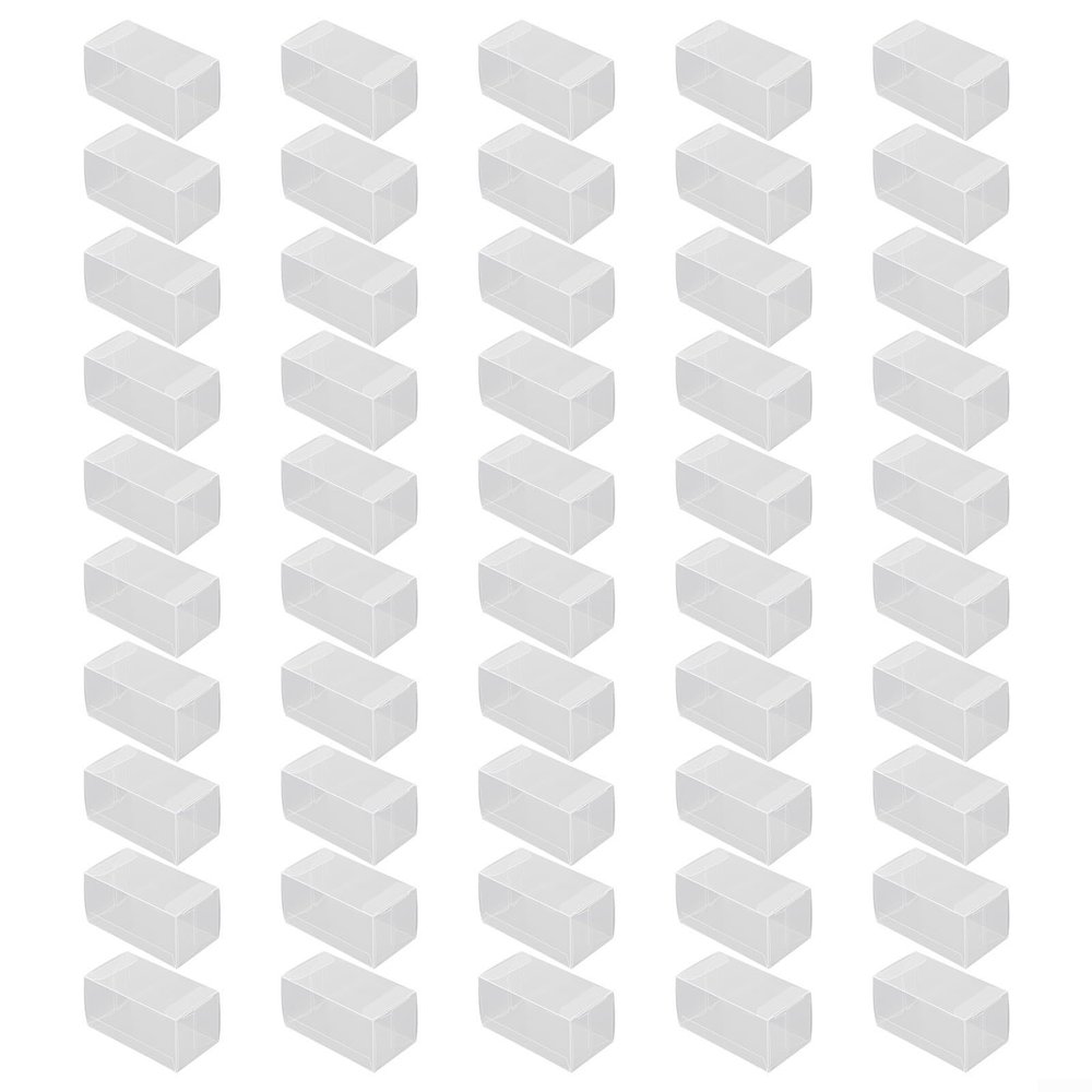 1:64 Scale Car Display Case for Diecast Vehicles, Transparent PVC Protective Box for Hotwheels For Matchbox Tomica Cars, 41x43x82mm, 20/25/50pcs(25pcs)
