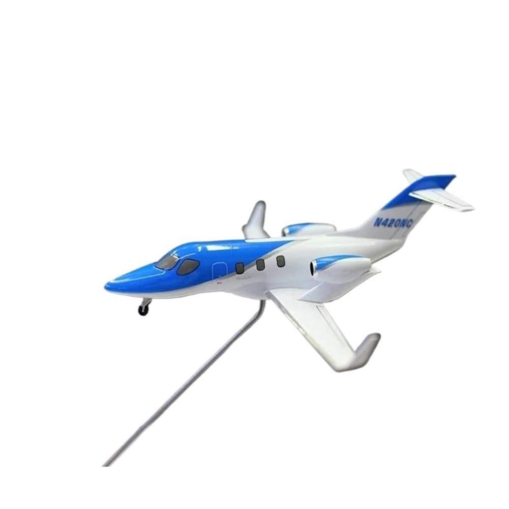 Flying Airplane Model Diecast HONDAJET Plane Model Toy 1/144 Scale Jet Business Jet Small Private Airliner Airplane Aviation Airbus(Blue)