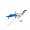 Flying Airplane Model Diecast HONDAJET Plane Model Toy 1/144 Scale Jet Business Jet Small Private Airliner Airplane Aviation Airbus(Blue) view 1