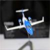 Flying Airplane Model Diecast HONDAJET Plane Model Toy 1/144 Scale Jet Business Jet Small Private Airliner Airplane Aviation Airbus(Blue) view 2