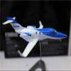 Flying Airplane Model Diecast HONDAJET Plane Model Toy 1/144 Scale Jet Business Jet Small Private Airliner Airplane Aviation Airbus(Blue) view 4