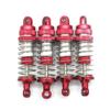 4PCS Metal Front and Rear Shockproof Parts Compatible with 1/14 ZD Racing MT16 MT14R PT14R BX12 X12S Remote Control Car(Red) view 1