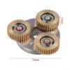 36T Copper Planetary Gear for Bafang BBS02 Hub Motor, Nylon Tooth Electric Motor Gear Set with Clutch, 38mm Replacement Part Compatible with for Bafang view 3
