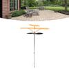 Piper J3 Cub Airplane Windmill Outdoor Decorative Metal Windmill for Garden Yard Patio Decor Sturdy Iron Stainless Steel Structure (L) view 3