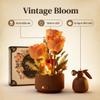 255Pcs Magic Watering Can Automatic Blooming Rose Building Blocks Set for Adults, Remote Control Flower Bouquet Kit with LED Lights & Sound, DIY Mechanical Botanical Decor for Valentines Day Home view 3