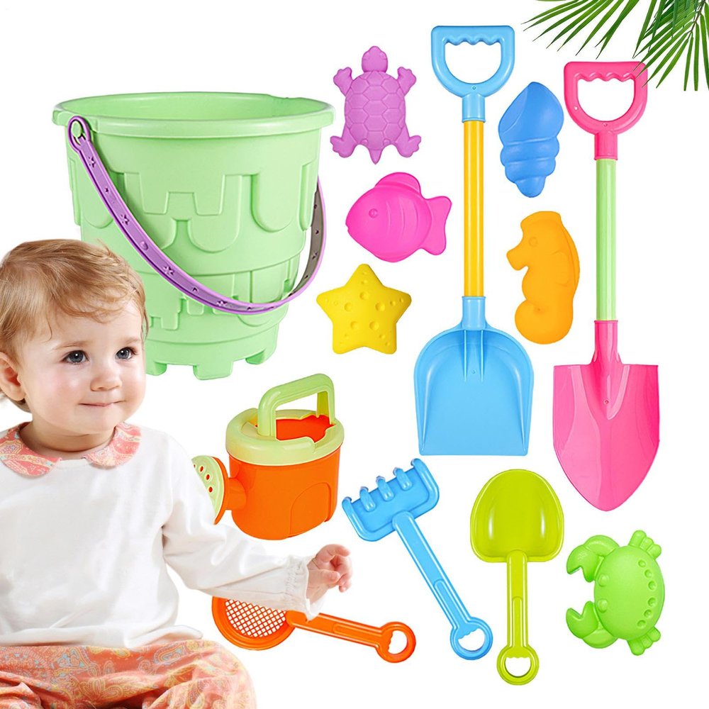 Beach Sand Toys | Animal Molds Included,Kids Beach Sand Shovel Toy - for Summer Birthday Start of School Day Boys Girls Preschoolers Children