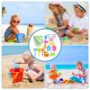 Beach Sand Toys | Animal Molds Included,Kids Beach Sand Shovel Toy - for Summer Birthday Start of School Day Boys Girls Preschoolers Children view 4