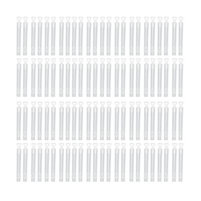 Gavigain 96PCS Bubble Wands White Transparent Durable Abs Portable Widely Used Bubble Sticks for Party Wedding Holiday