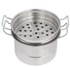 Pwshymi Mini Steamer Pot, Stainless Steel Kids Kitchen Toy Play Kitchen Cooking Accessories for Develop Intelligence view 1